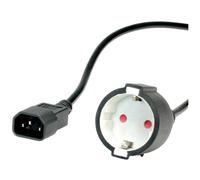 Value19991122 C13/C14 Cable 1.80m IEC320 C14/C15 250V AC 10A Black PVC