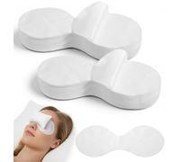 ValueBargain 100 Sheets Disposable Eye Mask, Non Woven Eye Care Cotton Eyes Covers for Facials, DIY Eye Mask Sheets for Skincare Wrap Moisture Retention