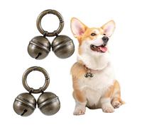 ValueBargain 2Pcs Bell for Dog Collar, Extra Loud Copper Jingle Bells for Small Dog & Cats, Easy to Attach with Quick Clips Perfect for Pet Tracking