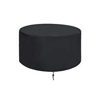 ValueHall Fire Pit Cover Round - Heavy Duty 420D Waterproof Garden Furniture and Patio Firepit Bowl Cover - Outdoor Barbecue Grill Protection V7084A (92 x 51cm)