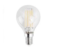 Pack of 10 - MiniSun Retro Style 4w LED Filament SES E14 Clear Golfball Light Bulbs [6500K Cool White]?[Energy Class A++]