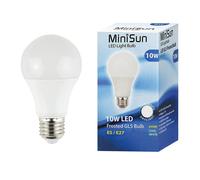 MiniSun Pack of 10 High Power 10w LED ES E27 SMD GLS Energy Saving Long Life Bulbs [6500K Cool White]