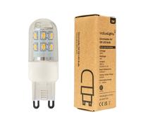 10 Pack G9 Clear Thermal Plastic Capsule LED 3W Warm White 3000K 280lm Light Bulb ValueLights Clear One Size