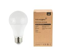 2 Pack B22 White Thermal Plastic GLS LED 10W Warm White 3000K 800lm Light Bulb ValueLights White One Size
