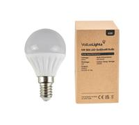 2 Pack E14 White Thermal Plastic Golfball LED 4W Warm White 3000K 400lm Light Bulb ValueLights White One Size