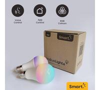 ValueLights | 9W RGBCCT Smart Bulb, E27 Screw WiFi LED Bulb, Works with Amazon Alexa and Google Home, Colour Changing, No Hub Required - 2 Pack | Smart Lighting & Home Tech Improvements Essential