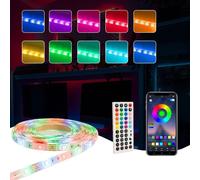 ValueLights 2 x 5 Metre LED Strip Multi-Coloured Lights With App & Remote Control in Clear ValueLights Clear