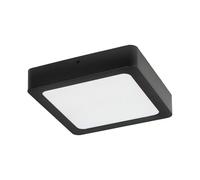 ValueLights | 25cm Square Bathroom Ceiling Light Fitting IP44 24W Integrated LED Recessed | Close-to-Ceiling Lights, Home Décor & Improvement Essential | Black