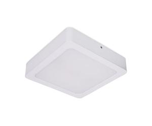 ValueLights | 25cm Square Bathroom Ceiling Light Fitting IP44 24W Integrated LED Recessed | Close-to-Ceiling Lights, Home Décor & Improvement Essential | White | Mains Wired