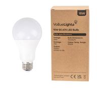 Pack of 3 High Power 15w LED ES E27 GLS Energy Saving Long Life Bulb - 6500K Cool White [Energy Class A++]