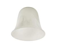 ValueLights 3 Pack Marble Effect Bell Shaped White Frosted Glass Replacement Shades ValueLights White