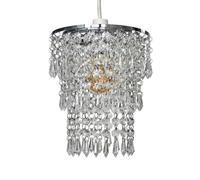 Valuelights 3 Tier Clear Acrylic Bead Droplet Ceiling Lamp Shade