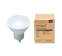4 Pack GU10 White Thermal Plastic Spotlight LED 5W Warm White 3000K 400lm Light Bulb ValueLights White One Size