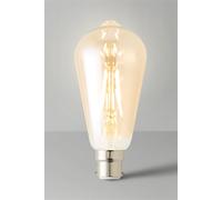 Valuelights 5 Pack B22 Amber Thermal Plastic Pear Led 4W Warm White 2700K 440Lm Light Bulb In Orange Orange One Size