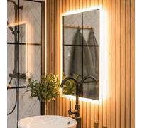 ValueLights | 50mm x 70mm IP44 LED Bathroom Mirror Wall Mounted Demister Anti Fog Touch Control Illuminated Light | Bathroom & Home Improvements Essential