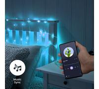 Smart Colour Changing String Fairy Lights With App Control And Music Sync Timer 5M - 10M ValueLights Multi One Size