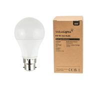ValueLights 6 Pack B22 White Thermal Plastic GLS LED 6W Warm White 3000K 500lm Light Bulb ValueLights White