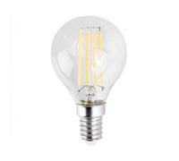 Valuelights 6 Pack E14 Clear Glass Bodied Golfball Led 4W Warm White 2700K 440Lm Light Bulb Clear One Size