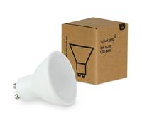 MiniSun | Thermal Plastic 5W Energy Saving LED GU10 Frosted Lens Bulbs | LED Bulbs, Home Décor & Improvement Essential | Pack of 6 | 6500K Cool White