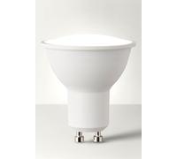 6 Pack GU10 White Thermal Plastic Spotlight LED 5W Warm White 3000K 450lm Light Bulb ValueLights White One Size