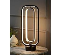 ValueLights Infinity Matte Black Revolving Integrated LED Table Lamp ValueLights Black