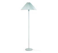 Valuelights Akira Blue Metal Floor Lamp With Pleated Lampshade - Led Bulb Included