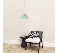 Valuelights Akira Pleated Single Drop Ceiling Pendant Light In Bright Blue Bright Blue