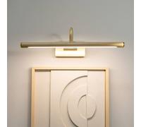 ValueLights | Gold Integrated LED Picture Wall Light Fitting | Bath Wall Lights, Home Décor & Improvement Essential | IP44 Bathroom