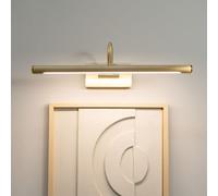 ValueLights Alana Brushed Gold LED Wall Light - Size: 20 x 11 x 46.5cm - Wilko