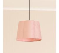 ValueLights | Easy Fit Blush Pink Velvet Scallop Light Shade Living Room Bedroom Hallway Lampshade | Shades, Home Décor & Improvement Essential