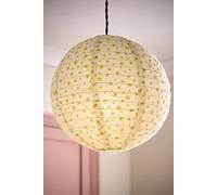 ValueLights | Easy Fit Ditsy Floral Fabric Round Globe Ball Ceiling Light Shade Living Room Bedroom Hallway Lampshade | Ceiling Lights, Home Décor & Improvement Essential | 290mm Shade Width