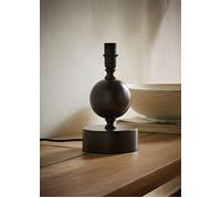 ValueLights Anthony Candlestick Metal Squat Ball Table Lamp Base in Brown ValueLights Brown