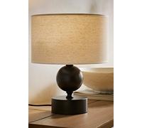 ValueLights | Anthony Candlestick Table Lamp with Linen Drum Shade and Bulb | Table Lamps & Home Improvements Essential