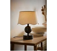 ValueLights | Anthony Candlestick Table Lamp with Linen Scallop Shade | Table Lamps & Home Improvements Essential