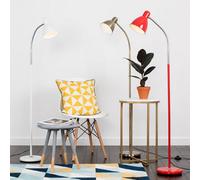 MiniSun | Modern Brushed Brass Adjustable Floor Lamp | Floor Lamps & Torchieres, Home Décor & Improvement Essential