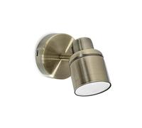 ValueLights | Antique Gold Single Spotlight Adjustable GU10 Spotlight | Bath Wall Lights, Home Décor & Improvement Essential | Mains Wired