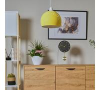 Valuelights Arco Yellow Dome Ceiling Shade And Bulb (D)20Cm