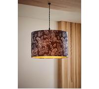ValueLights Ariella Black Animal Print & Gold Inner Easy Fit Lamp Shade & Bulb ValueLights Multicolor