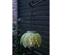 ValueLights Artichoke Pastel Solar Hanging Decorative Outdoor Garden Lantern Light in Pale Green ValueLights Pale Green