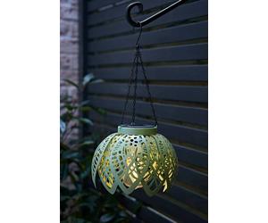 Valuelights Artichoke Pastel Solar Hanging Decorative Outdoor Garden Lantern Light In Pale Green Pale Green