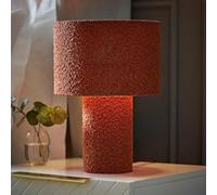 ValueLights | Ash Rust Boucle Table Lamp and Bulb | Table Lamp, Home Décor & Improvement Essential