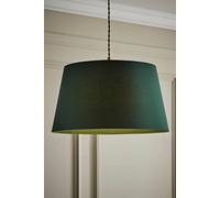 Valuelights Aspen Forest Green Tapered Easy Fit Pendant Lamp Shade In Bottle Green Bottle Green Small