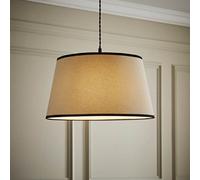 Valuelights Aspen Large Black Trim Tapered Lamp Shade (D)45Cm