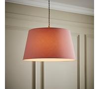 ValueLights Aspen Blush Pink Tapered Easy Fit Pendant Lamp Shade in Pale Pink | Size: Large ValueLights Pale Pink Large