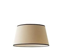ValueLights | Aspen Linen Black Trim Tapered 45cm Easy Fit Pendant Lamp Shade | Ceiling Lights, Home Décor & Improvement Essential