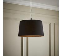 Valuelights Aspen Medium Black Tapered Ceiling Lamp Shade (D)35Cm