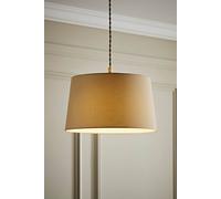 Valuelights Aspen Natural Tapered Easy Fit Pendant Lamp Shade Natural Small