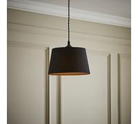 Valuelights Aspen Small Black Tapered Ceiling Lamp Shade (D)25Cm