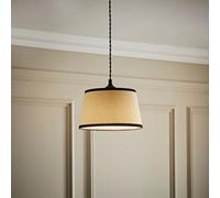 Valuelights Aspen Small Black Trim Tapered Lamp Shade (D)25Cm