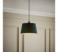 ValueLights | Aspen Forest Green Tapered 25cm Easy Fit Pendant Lamp Shade | Ceiling Lights, Home Décor & Improvement Essential